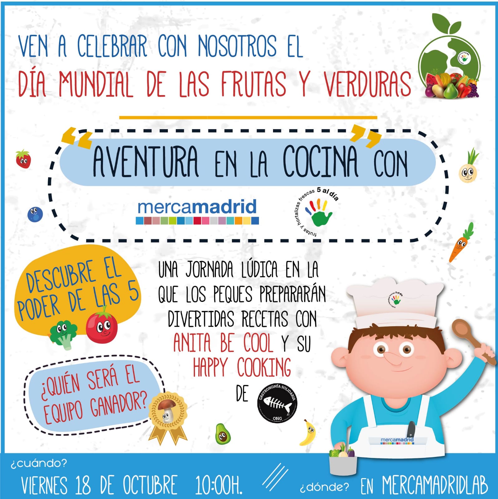 Aventura en la cocina - dia mundial de frutas y verduras